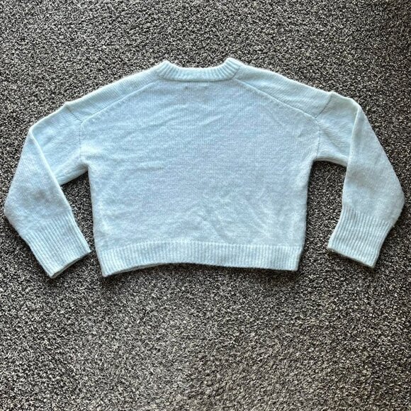 Abercrombie & Fitch Sweater Women XS Light Blue Oversized Preppy Winter Sweater - Picture 4 of 7